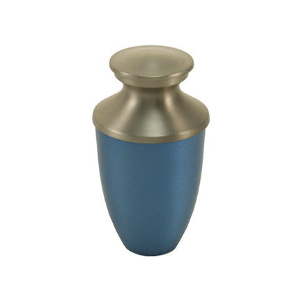 Jewel Blue Slim Mini Keepsake Urn, Mini Keepsake, 3.6 x 2 x 2 in