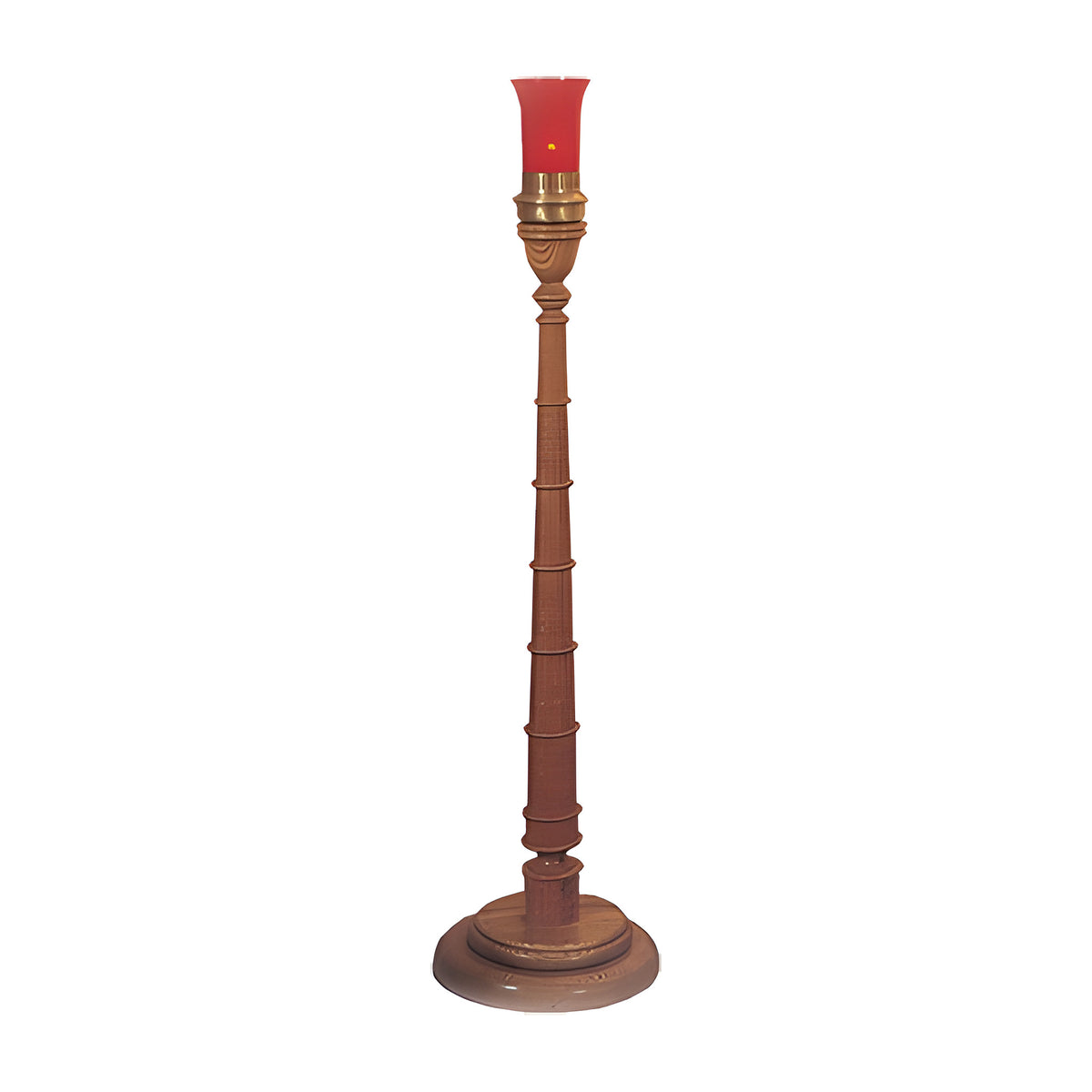 Lakeshore Candlestick in solid English oak by American Mortuary Equipment