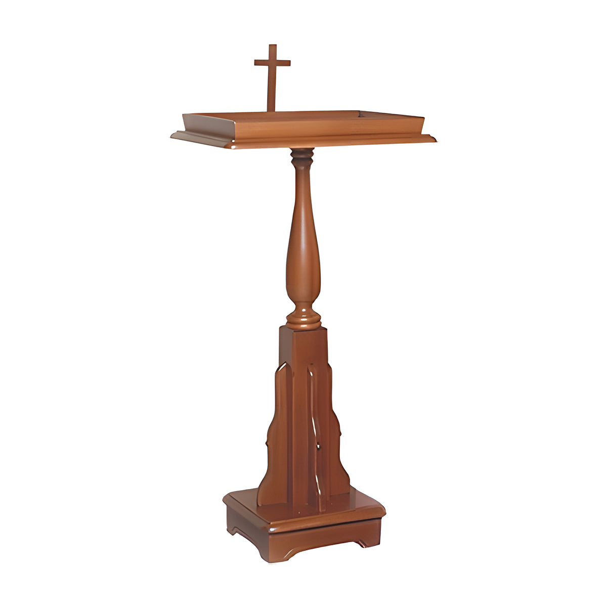 Liberty Mass Card Holder in solid maple in a burnt maple finish by American Mortuary Equipment