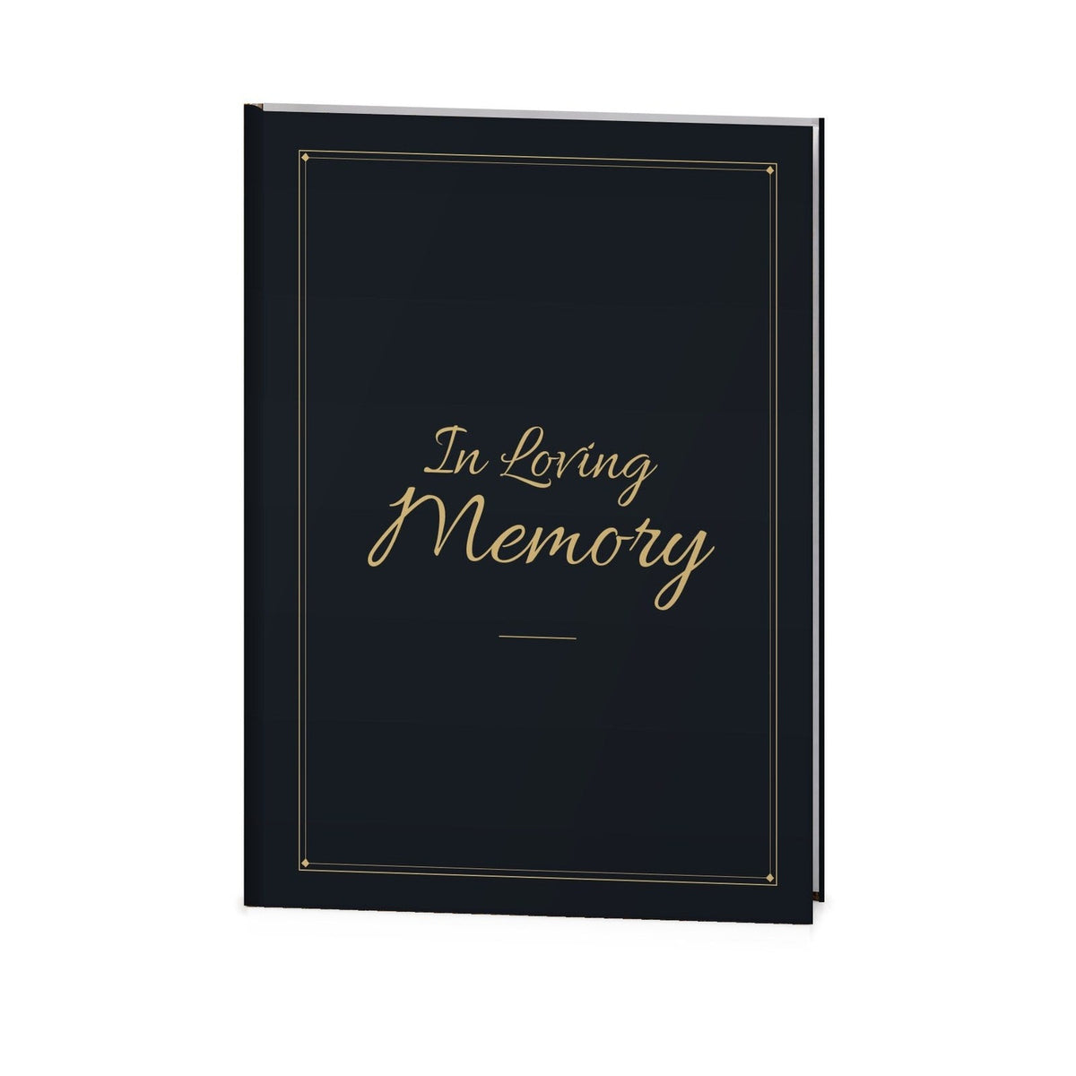 Memory Black Funeral Register Book