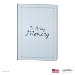 Memory Blue Funeral Register Book