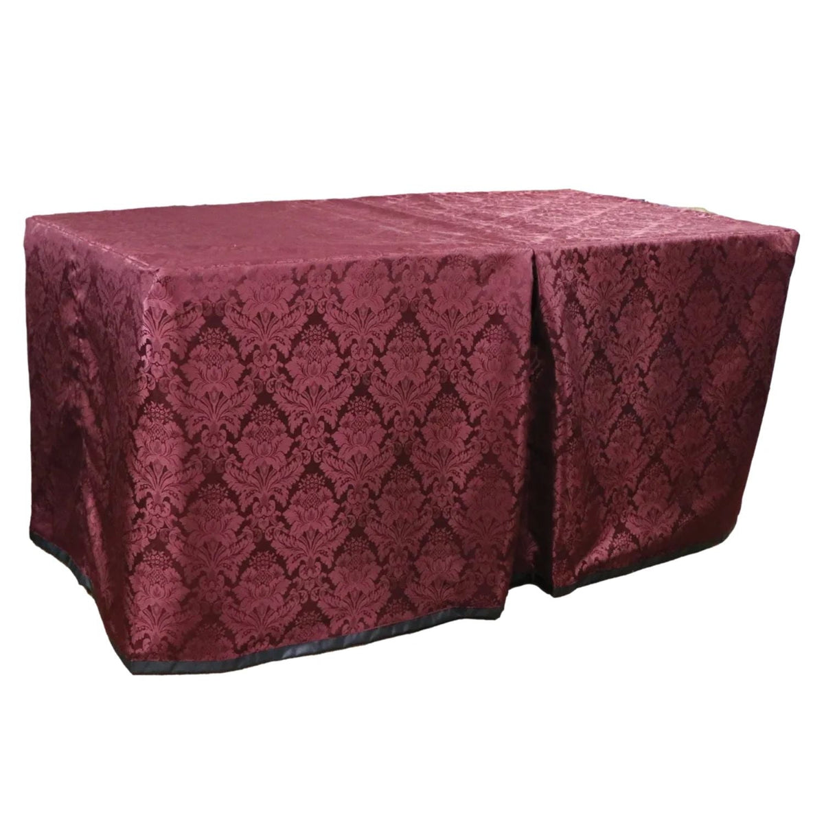 Merlot Damask Table Cover
