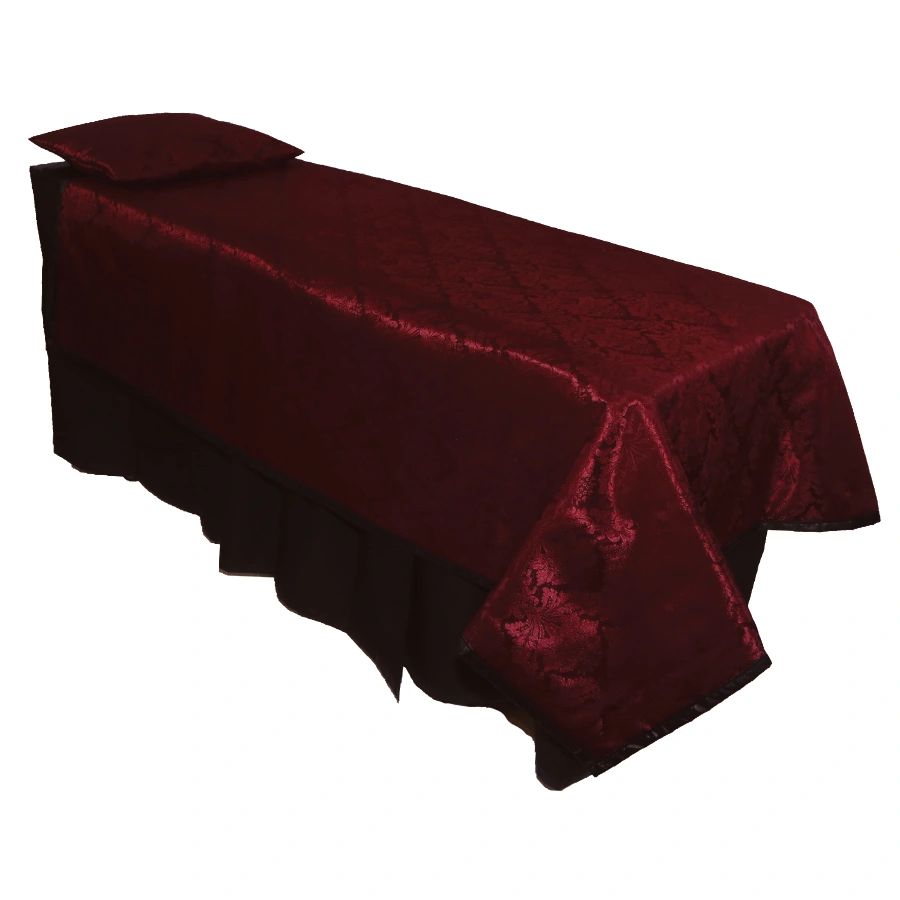 Merlot Damask Viewing Set - Standard, Black