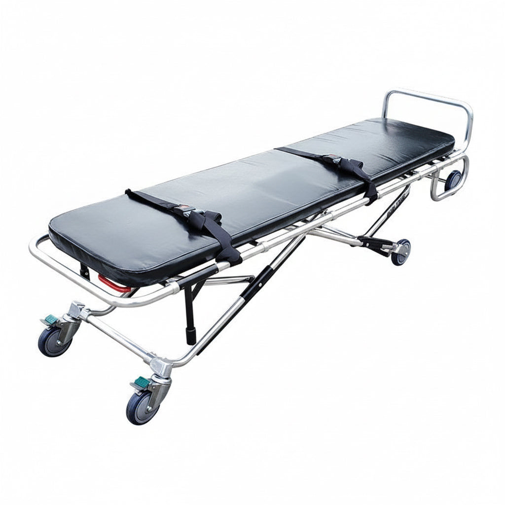550 lb capacity mortuary cot for bariatric body transport and coroner removal services

