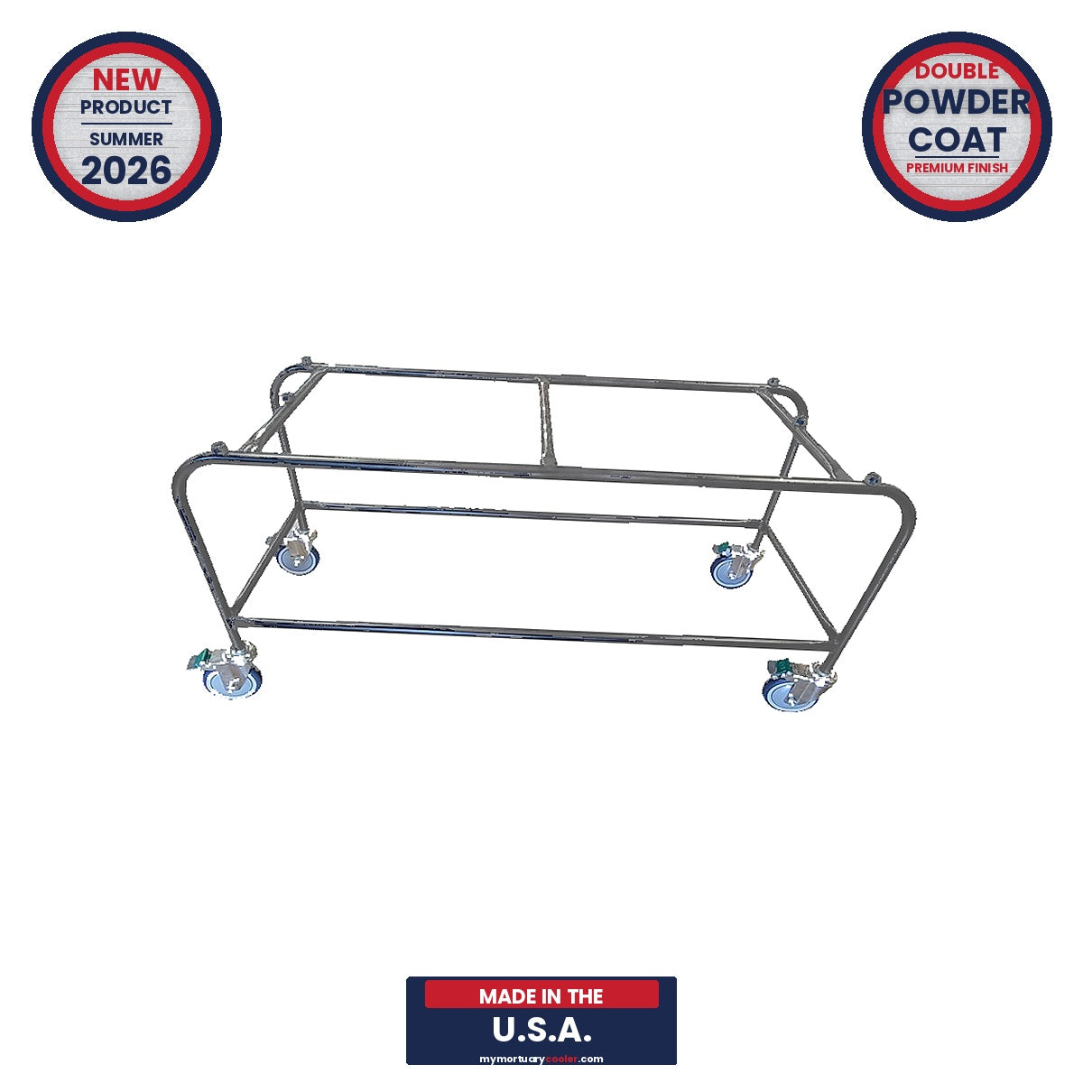 
Mortuary Prep Room Casket Stand | Rolling Funeral Home Utility Cart | Affordable Casket Trolley | Value Buy 2026 | American Made