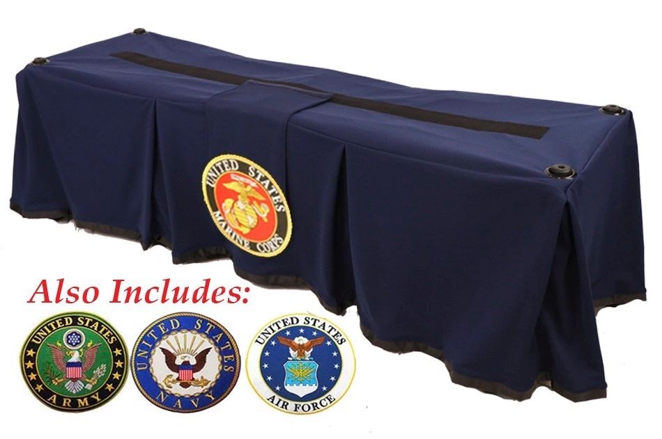 Navy Military Emblem Church Truck Drape - Ferno 87 Full-Size – Large Grommets