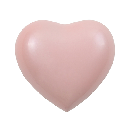 Pearl Pink Large Heart Urn
