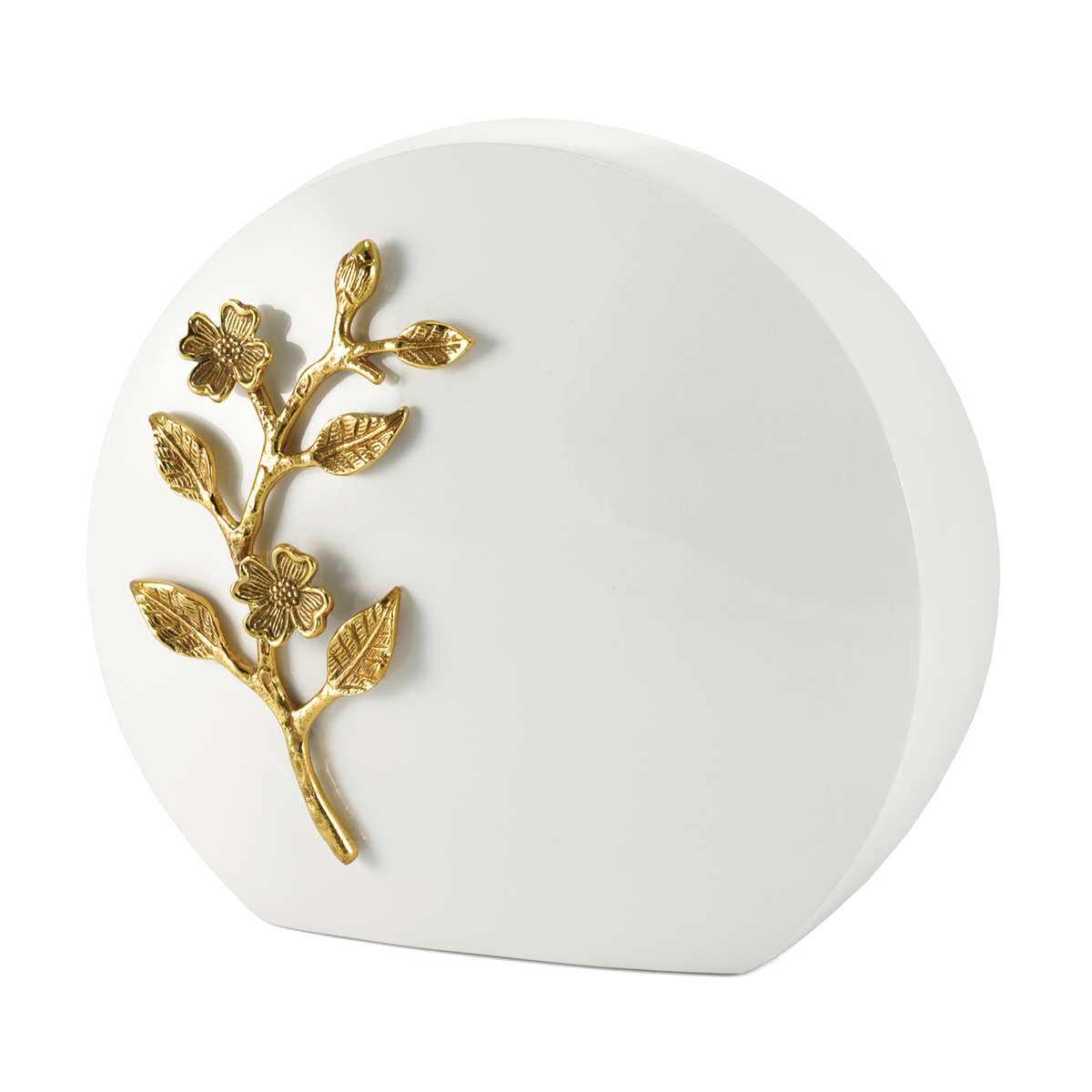 Pearl with Bronze Cherry Blossom Full Size Cremation Urn, Full Size (Adult), 9.5 x 10.4 x 4.6 in