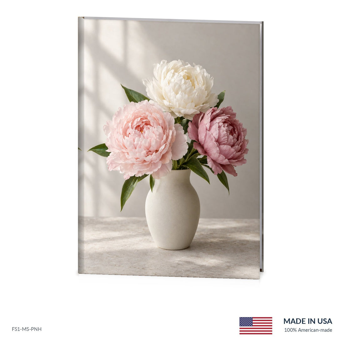 Peony Bouquet Funeral Register Book