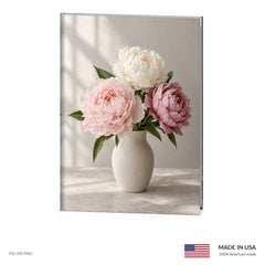 Peony Bouquet Funeral Register Book