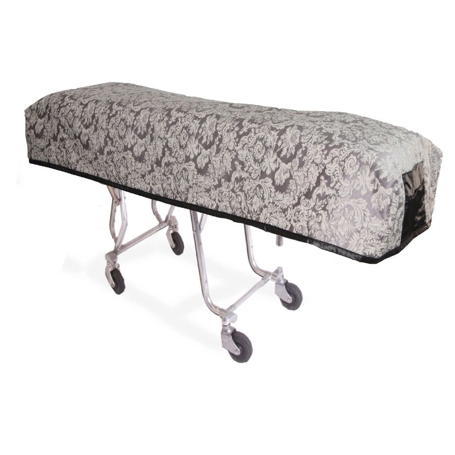 Pewter Paisley Cot Cover