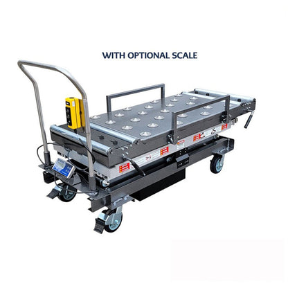 Powered Scissor Lift Aluminum Alloy | Model HD-1000-AA | 1,000 lb Battery Cadaver Lift | American Mortuary Equipment