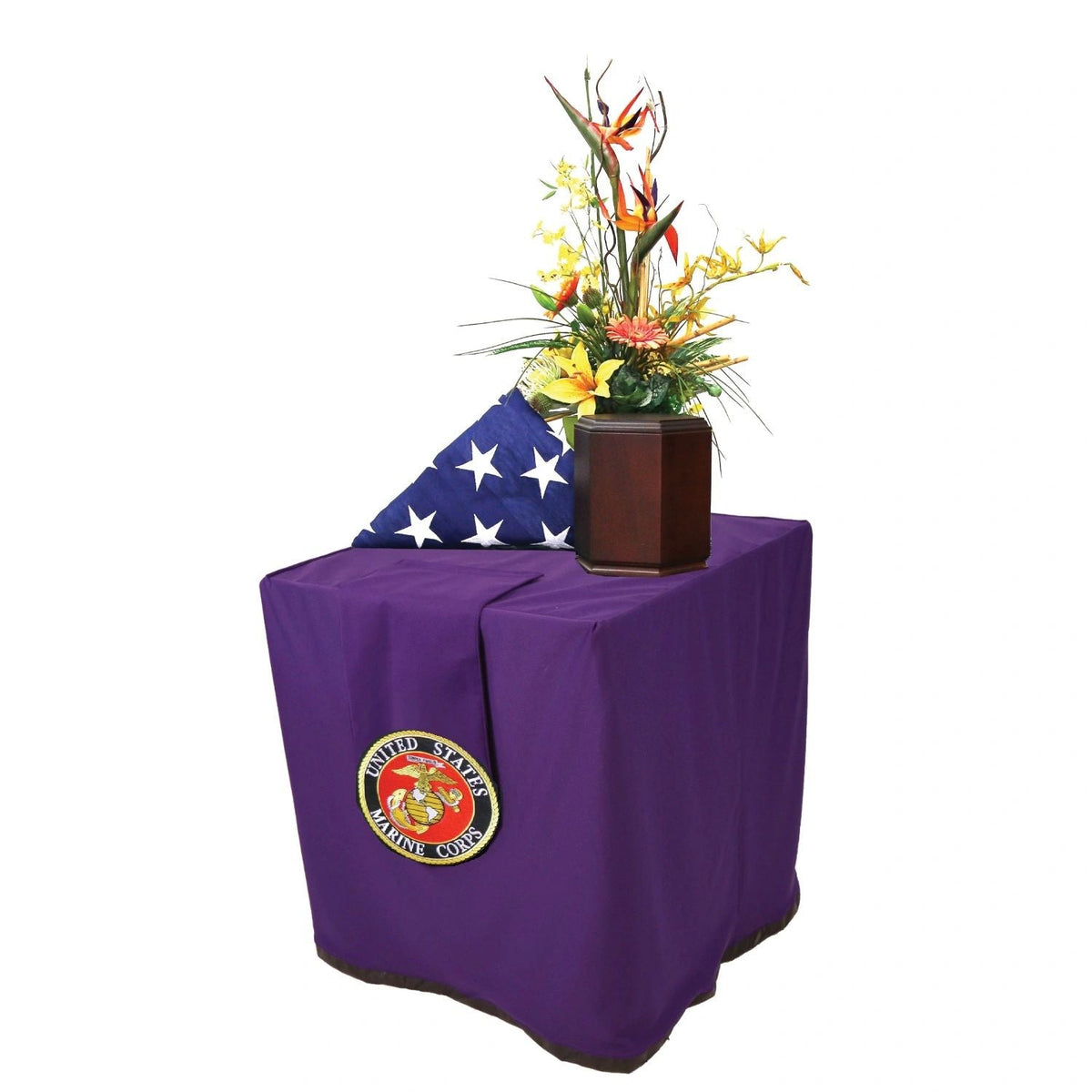 Purple Military Tribute Presentation Table - Standard