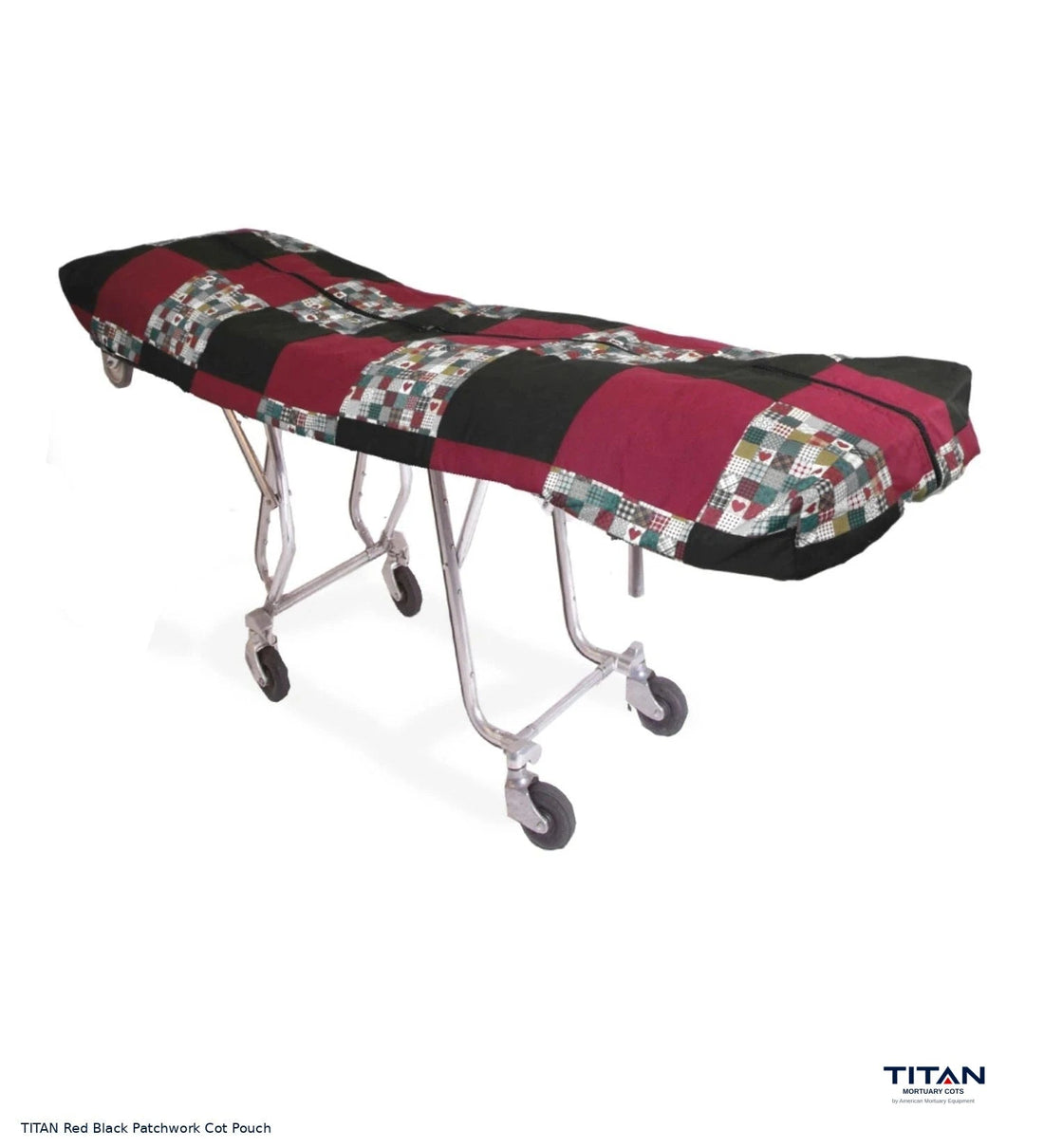 TITAN Red Black Patchwork Cot Pouch