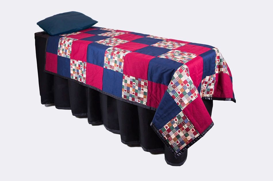 Red Navy Patchwork Viewing Set - Standard, Black