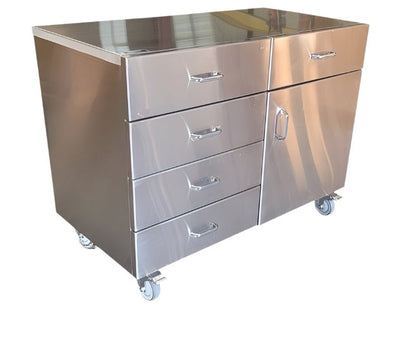 Stainless Steel Drawer Base Cabinet | USPE-BC-D | U.S. Pathology Equipment