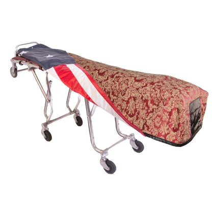 Ruby Paisley Cot Cover - Standard, Patriot Reversible Lining