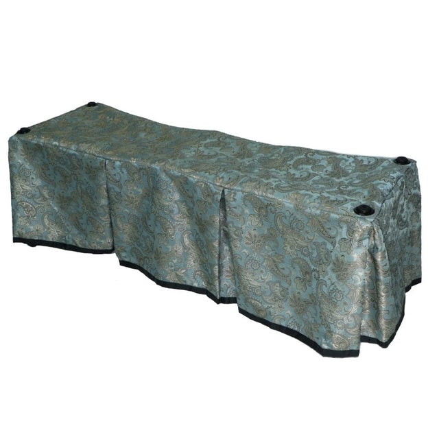 Seafoam Floral Church Truck Drape