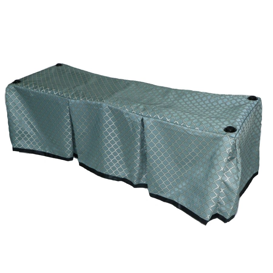 Seafoam Lattice Church Truck Drape - Ferno 87 Full-Size – Large Grommets
