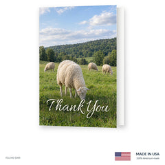Sheep Meadow Funeral Acknowledgment Cards