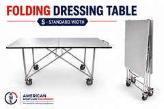 AME Standard HD Folding Mortuary Dressing Table