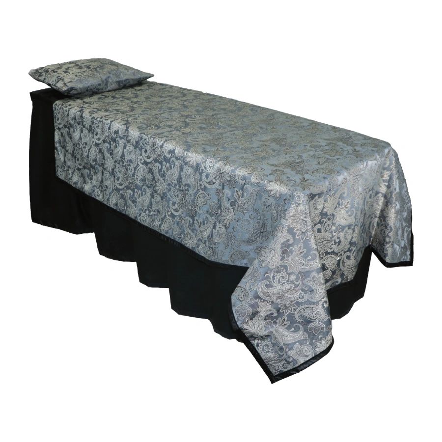 Slate Blue Floral Viewing Set - Standard, Black