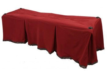 Solid Burgundy Church Truck Drape - Ferno 87 Full-Size – Large Grommets