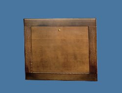 Space - Saving Walnut Chapel Register Desk | Recessed Design - American Mortuary Coolers & Equipments