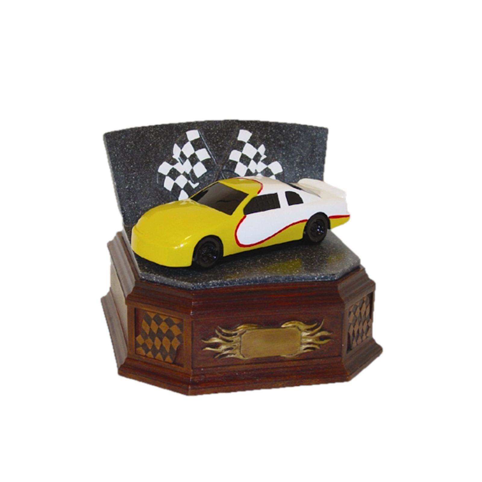 Yellow Race Car Sports Urn — SPT-008