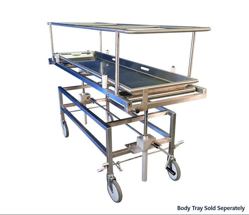 Stainless Steel Covered Transport Cart - 600015 - CR - American Mortuary Coolers & Equipments