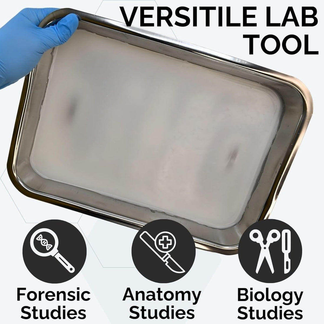 Stainless Steel Dissecting Tray with Wax – Model 1035-15BWB