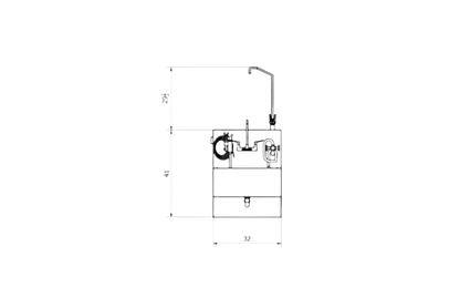 Stainless Steel Embalming Station - Model 1036 - ES - American Mortuary Coolers & Equipments