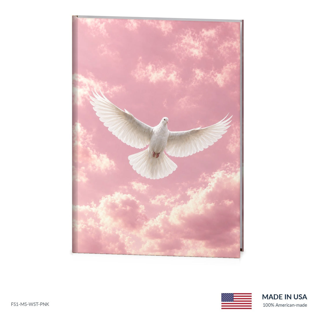 Stillness Pink Funeral Register Book