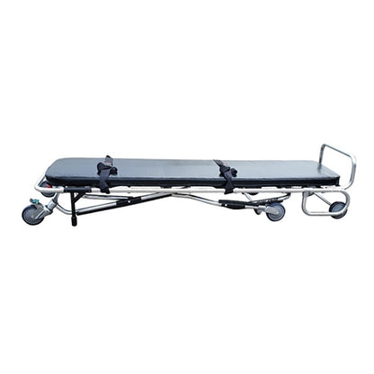 TITAN 500T funeral home cot positioned at an SUV tailgate for single-operator loading