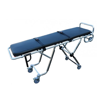 TITAN 500T mortuary cot stainless steel legs and aluminum alloy frame detail, high-loading first call stretcher