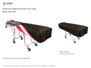TITAN American Flag Reversible Cot Cover | Black Damask
