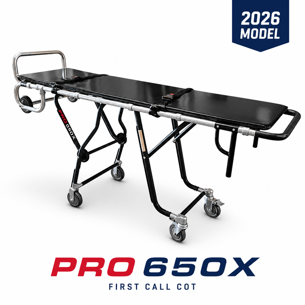Titan PRO S 650 multi-level mortuary cot, 600 lb first call removal stretcher, main view