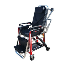 TITAN PRO XL 650E chair stretcher with all-terrain casters and wheel locks, single-operator transport for stairs and tight spaces