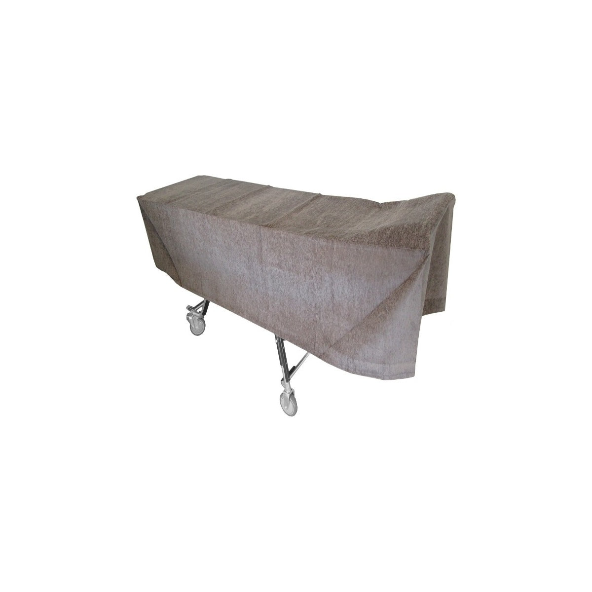 Gray Cot Cover - actual product photograph on white
