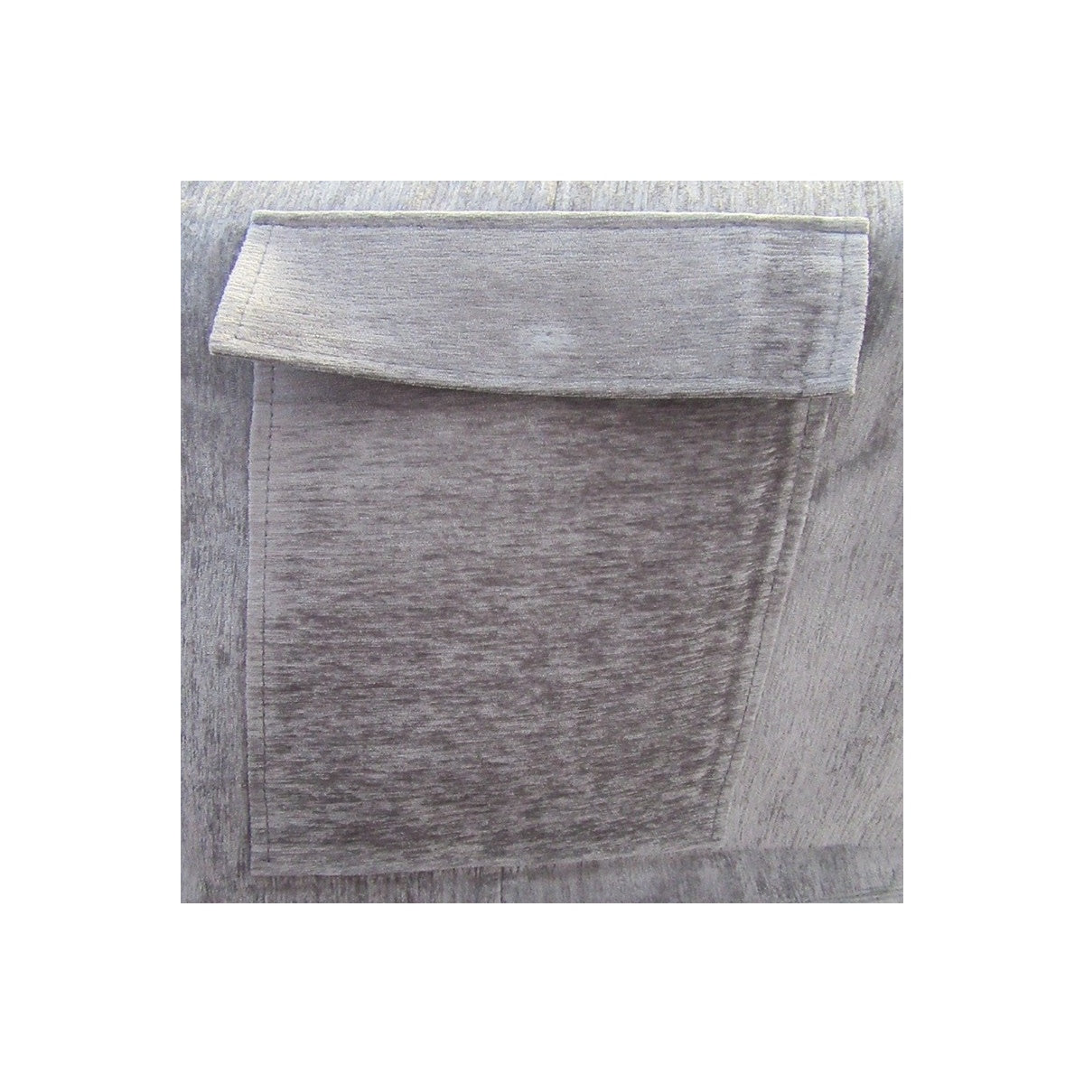 Gray Cot Cover - actual product photograph on white