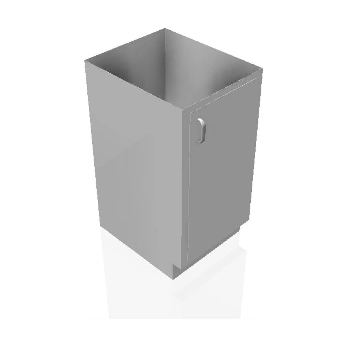 USPE USPE-CW-2377 lab base cabinet with 1 cabinet door, front perspective view