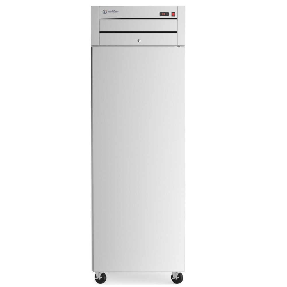 USPE 27" Top-Mount Solid Door Lab Refrigerator, 19 Cu. Ft., front view