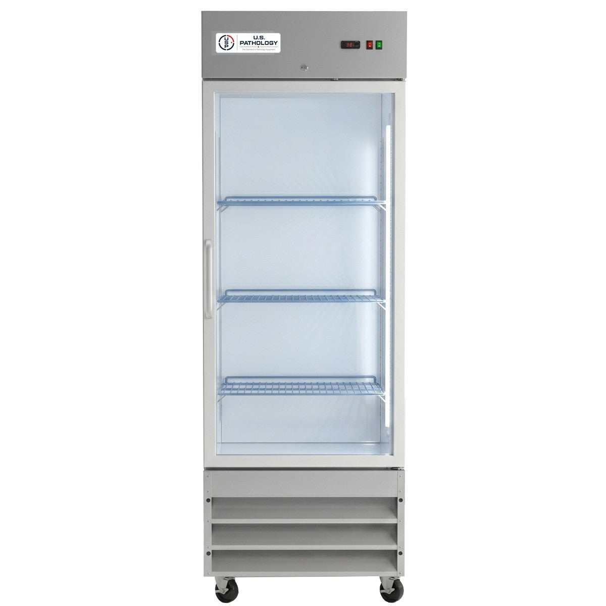 USPE 29" Glass Door Lab Refrigerator, 20.6 Cu. Ft. (USPE-LR1-29G), product view