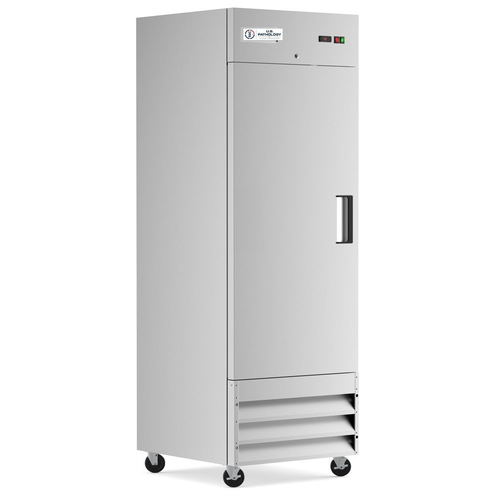 USPE 29" Left-Hinged Solid Door Lab Refrigerator, 20.6 Cu. Ft.