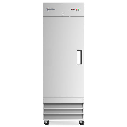USPE 29" Left-Hinged Solid Door Lab Refrigerator, 20.6 Cu. Ft. (USPE-LR1-29SL), front view