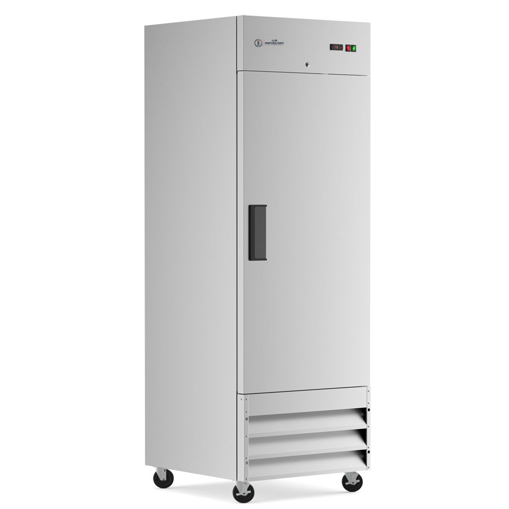 USPE 29" Solid Door Lab Refrigerator, 20.6 Cu. Ft. (USPE-LR1-29S), angle view