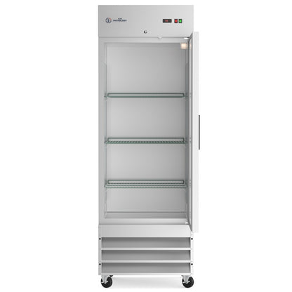 USPE 29" Solid Door Lab Refrigerator, 20.6 Cu. Ft. (USPE-LR1-29S), doors open interior
