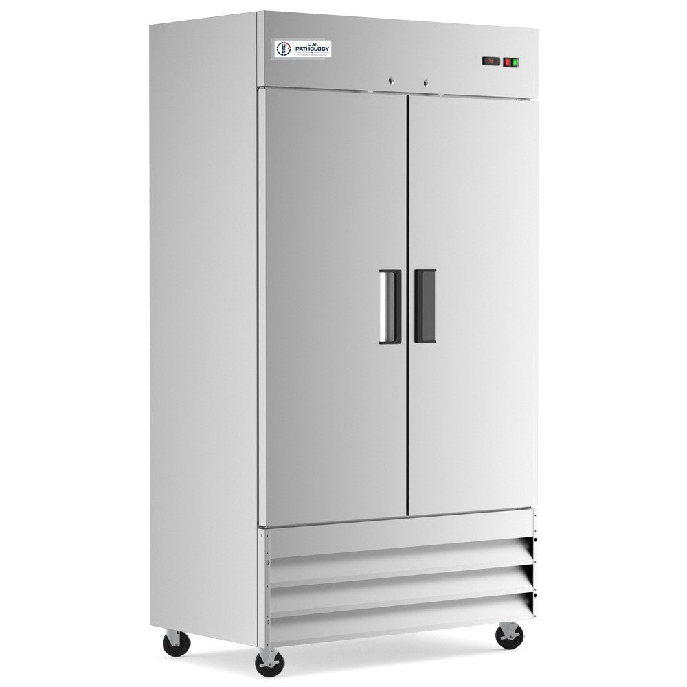 USPE 40" Two-Door Solid Lab Refrigerator, 27.6 Cu. Ft. (USPE-LR2-40S), product view