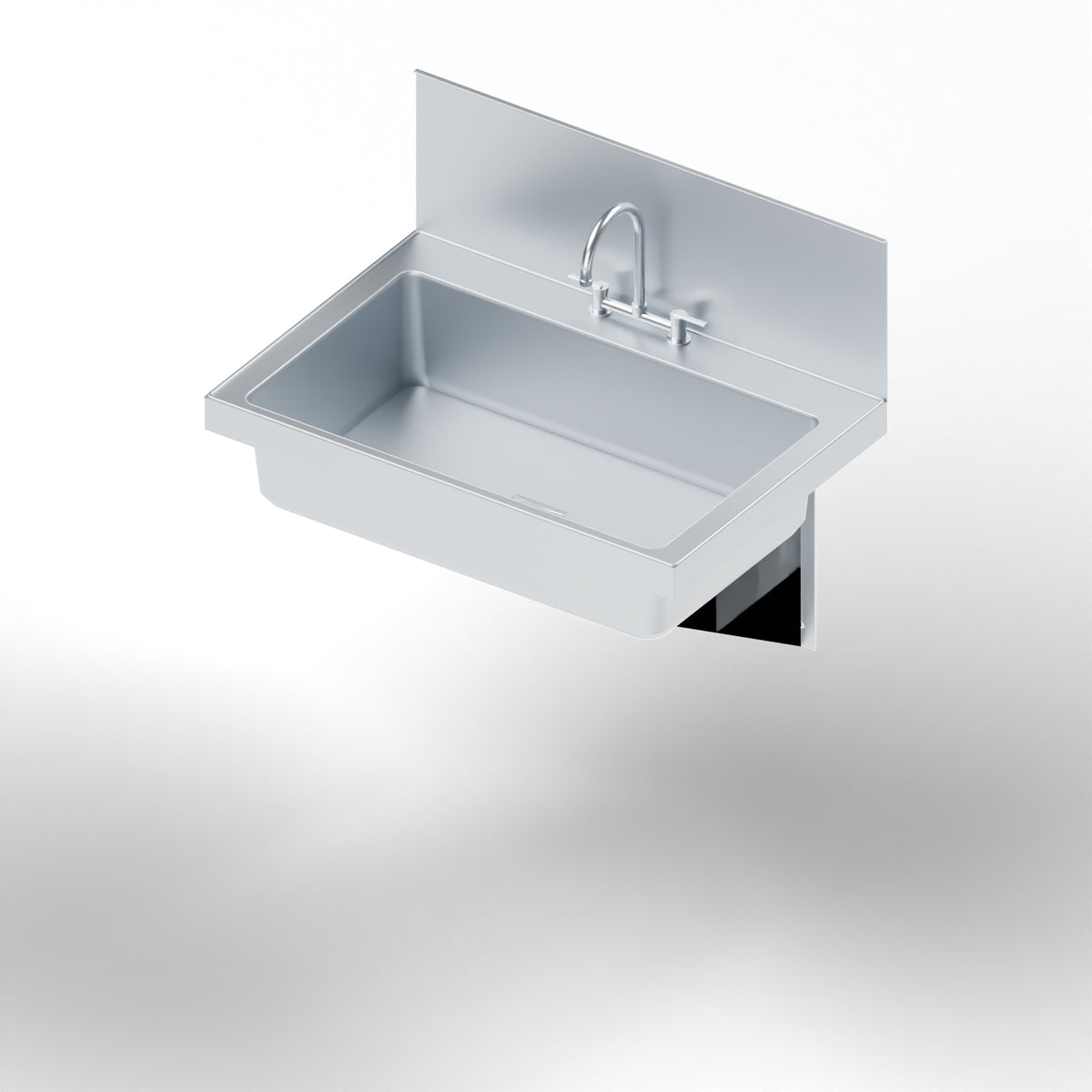 Economy Wall-Mount Stainless Steel Wash Sink