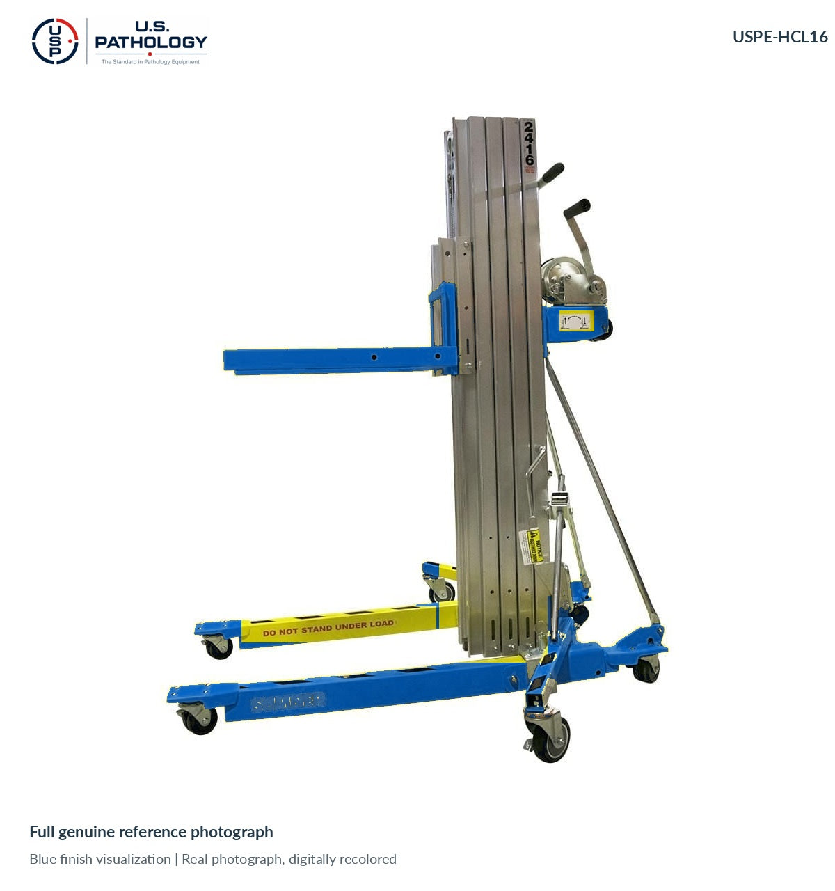 USPE-HCL16 main, genuine reference photograph with digitally proposed blue finish; supplied platform and finish subject to confirmation